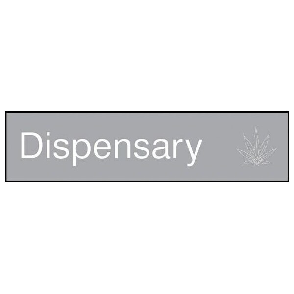 Accuform 12 in W x 3 in H, Engraved Plastic PSG601GY - main